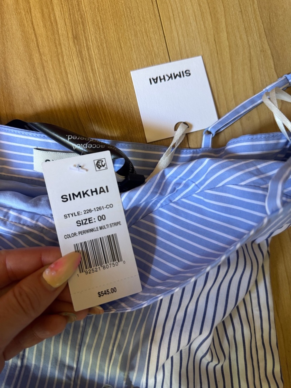SIMKHAI Periwinkle Stripped dress - Picture 3 of 4